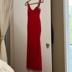 Red Long Dress for juniors/prom/wedding in Size 3
